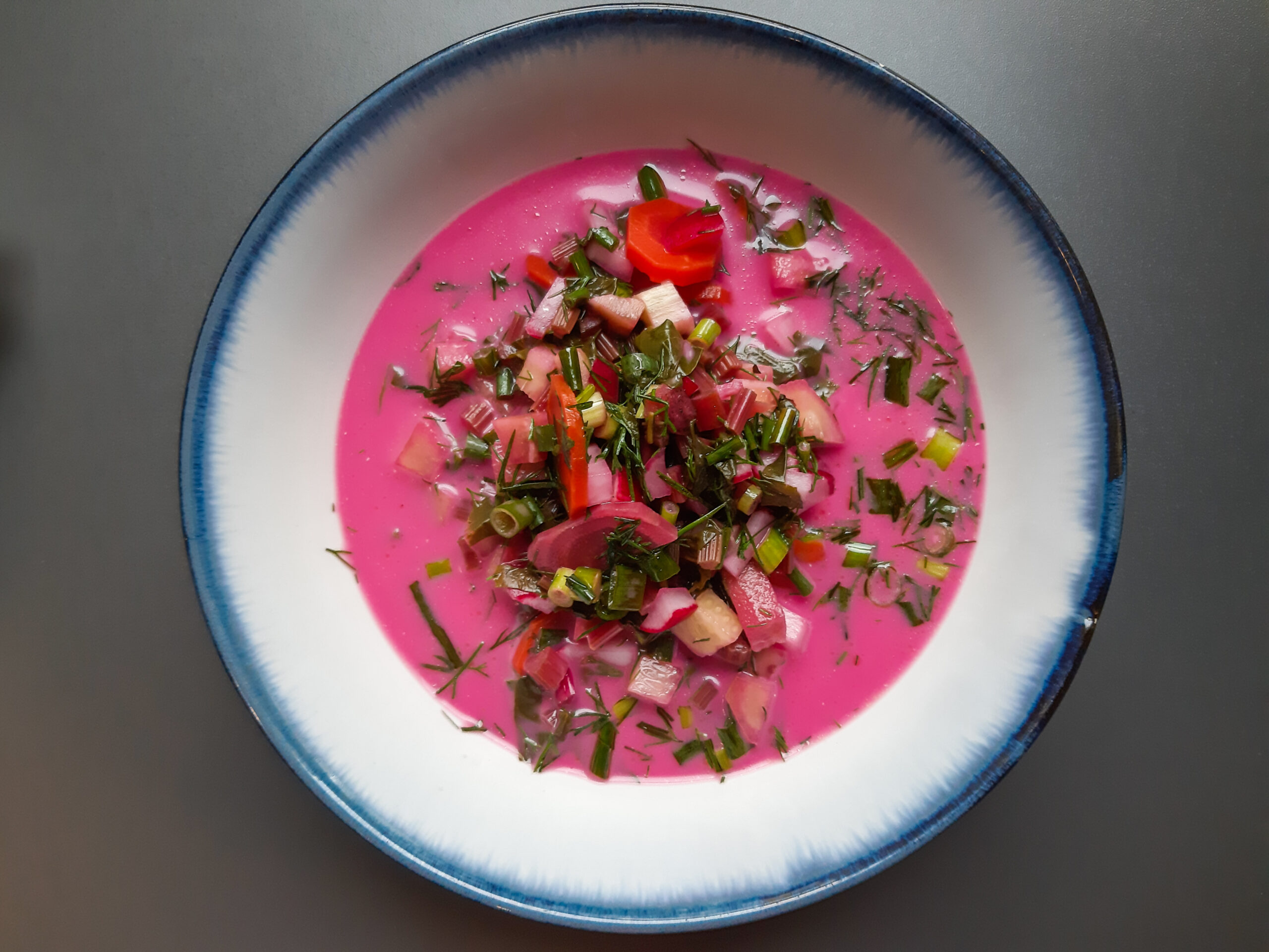 chłodnik bez glutenu i nabiału, chłodnik na diecie eliminacyjnej